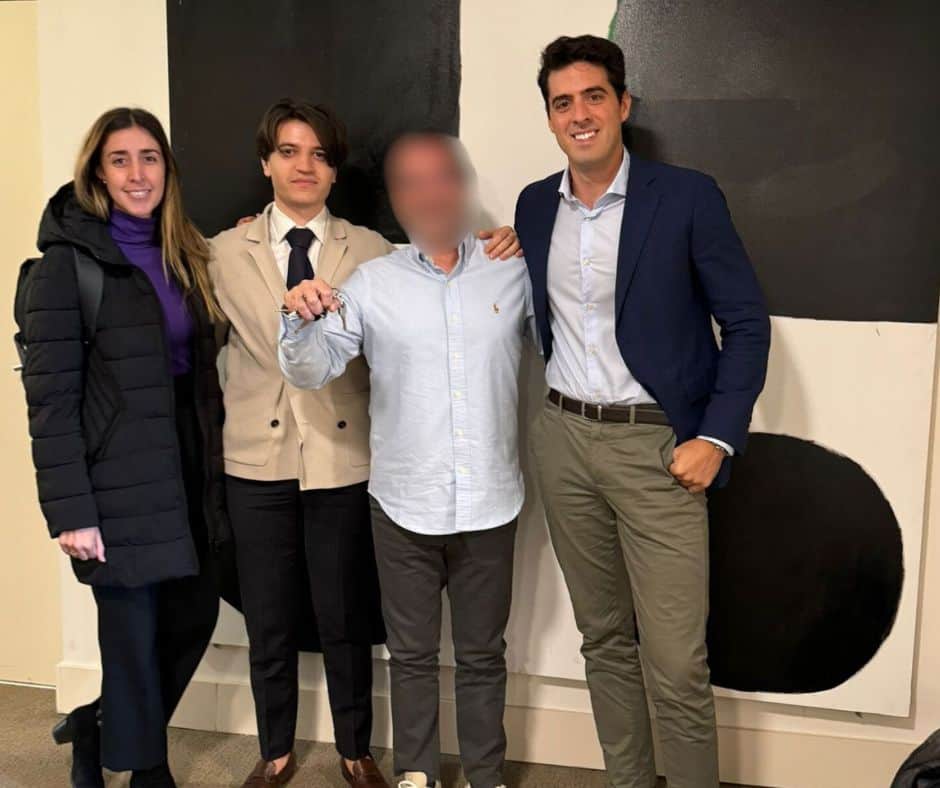 Denis and Óscar working with international clients in Spain